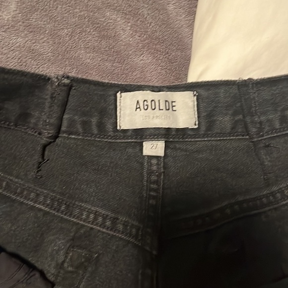 Agolde black cut off sorts size 27 - Picture 4 of 6
